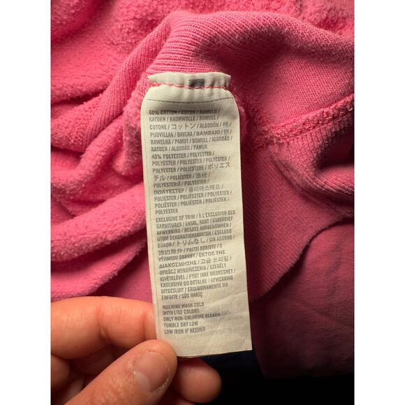 Abercrombie & Fitch vintage pink distressed logo hoodie womens small y2k 2000s - Picture 4 of 5